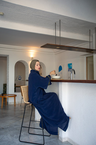 Robe Caftan Bleu
