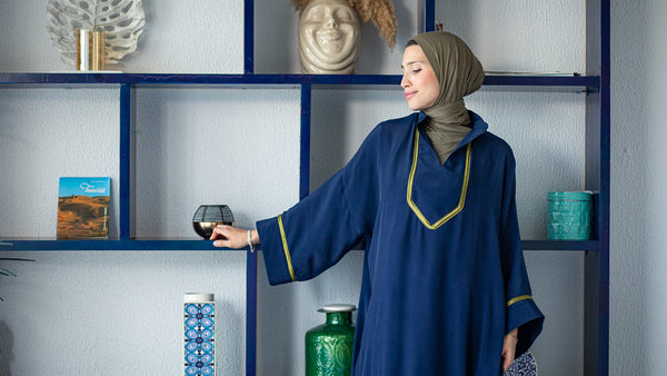 Robe Caftan Bleu