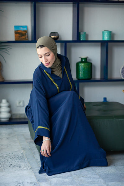 Robe Caftan Bleu