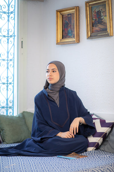 Robe Caftan en Crêpe de soie